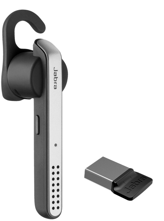 Jabra Stealth UC (MS) / Auricular Inalambrico | 2406 – Jabra 5578-230-309 Auricular Bluetooth / NFC, Certificado para Skype, Alcance inalámbrico 30m, Micrófono omnidireccional, Sonido de alta definición, Cancelación de ruido, Micrófonos duales