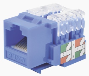 Jack RJ45 Cat-6 Pack x100 / LinkedPro LPKJ610BU-100 | 2604 - LinkedPro LPKJ610BU/100 es un jack diseñado para terminaciones de red en placas de pared y paneles de parcheo, fabricado en termoplástico de alto impacto, compatible con cable UTP categoría 6