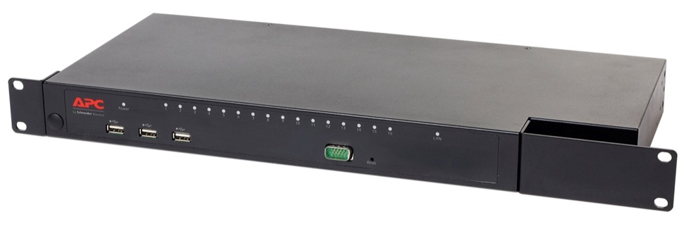Conmutador KVM 16 Puertos / APC KVM1116R | 2306 - APC KVM 2G Digital / Conmutador KVM de 16 puertos, Teclado, Video & mouse 2G de APC, Digital/IP, Resolución 1900x1200, Procesador AM3352 1GHz, 1-usuario remoto, 1-usuario local, 16 puertos