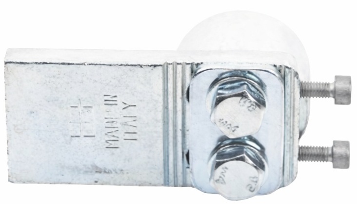 Kit de Bisagra Superior / Comunello 85M+87M | 2604 - Comunello 1080-0415-001 es un kit de bivelo y tejuelo diseñado para puertas batientes de peso medio, fabricado en acero con acabado galvanizado para protección ante la corrosión, incluye rodamiento