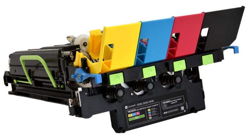 Unidad de Imagen CMY 150k / Lexmark 74C0ZV0 | 2605 – Lexmark 74C0ZV0 es un kit de unidad de imágenes cromático diseñado para sistemas láser color con tecnología Unison, rendimiento de hasta 150000 páginas, sistema de transferencia de alta eficiencia