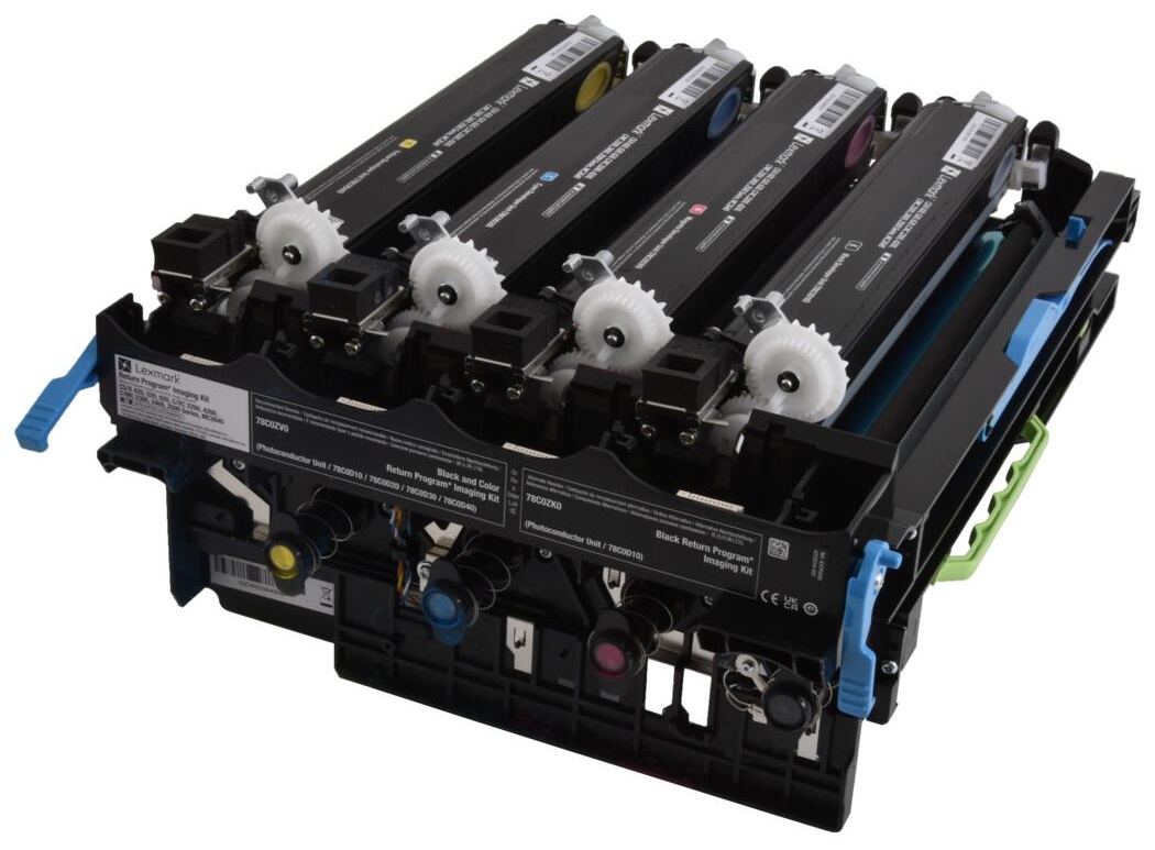 Unidad de imagen CMYK 125k / Lexmark 78C0Z50 | 2605 – Lexmark 78C0Z50 es una unidad de imagen diseñada para impresión láser color, rendimiento de 125000 páginas, compatible con equipos CS421, CS521, CS622, CX421, CX522, CX622 y CX625, pieza fundamental