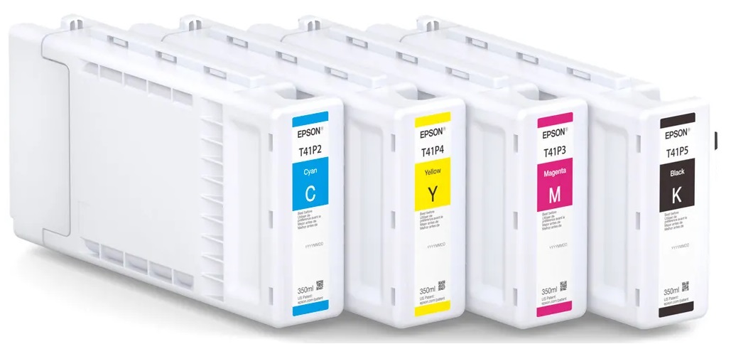 Tinta para Plotter Epson SureColor SC-T3470SR / 350ml | 2500 - Cartuchos de Tinta Original Epson UltraChrome. El Kit Incluye: T41P220 Cian, T41P320 Magenta, T41P420 Amarillo, T41P520 Negro.  