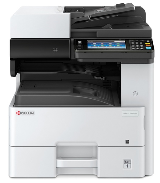 Multifuncional Láser B&N A3 / Kyocera M4132idn | 2608 – Kyocera ECOSYS M4132idn es un multifuncional láser monocromático A3 con funciones de impresión, copia, escaneo y fax opcional. Velocidad: 32 ppm, Resolución: Hasta Fine 1200 (1200 x 1200 dpi)