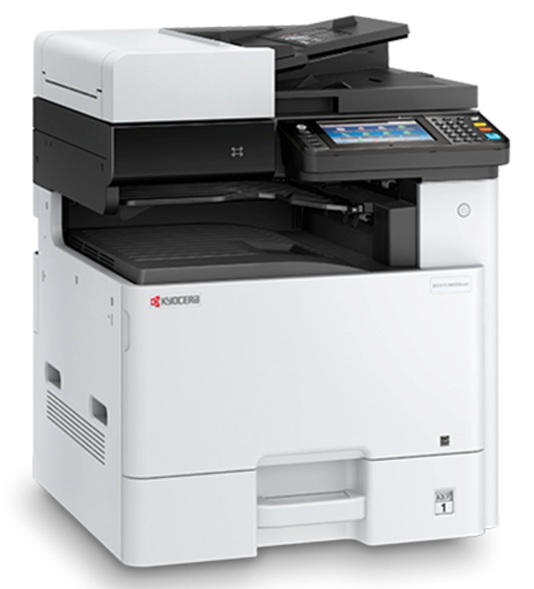 Multifuncional Láser Color A3 / Kyocera M8124cidn | 2608 – Kyocera ECOSYS M8124cidn Multifuncional láser color A3 con funciones de impresión, copia, escaneo y fax opcional. Velocidad 24 ppm, Resolución 1200 dpi, Procesador: ARM Cortex-A9 Dual Core 