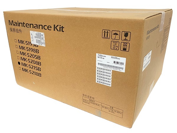 Kit de mantenimiento / Kyocera MK-5215B | 2608 – Kyocera MK-5215B 1702R60UN0 Kit de mantenimiento Genuine OEM para equipos de impresión Kyocera, Rendimiento: 300.000 páginas, Componentes: 3x Drum Unit, 3x Developer Assembly Cian, Magenta, Amarillo) 