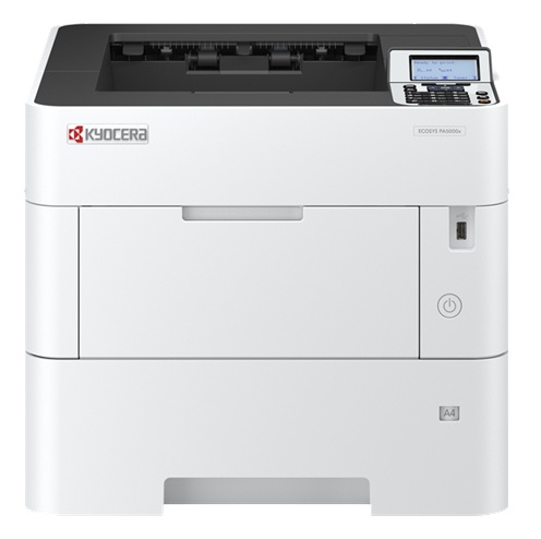 Impresora Láser B&N / Kyocera PA4500x | 2608 – Kyocera ECOSYS PA4500x es una impresora láser monocromática A4 para grupos de trabajo pequeños y medianos, Impresión dúplex automática, Velocidad: 47 ppm, Resolución: 600 x 600 dpi (Fine 1200 dpi)