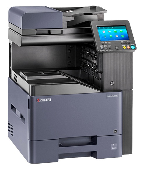 Multifuncional Láser Color / Kyocera TASKalfa 308ci | 2608 – Kyocera TASKalfa 308ci Multifuncional láser color A4 con funciones de impresión, copia, escaneo y fax opcional. Velocidad 32 ppm, Resolución hasta 1200 dpi, Procesador: SoC PPC465S 1 GHz 