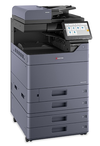 Multifuncional Láser B&N A3 / Kyocera TASKalfa MZ7001i | 2608 – Kyocera TASKalfa MZ7001i es un multifuncional láser monocromático A3 con funciones de impresión, copia, escaneo y fax opcional. Velocidad: 70 ppm, Resolución: Hasta 1200 x 1200 dpi