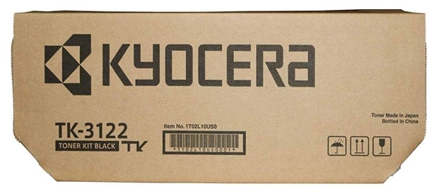 Toner Kyocera TK-3122 / Negro 21.000 Páginas | 2608 – Kyocera TK-3122 es un cartucho de tóner para impresoras Láser Kyocera. Color de impresión: Negro, Rendimiento estimado: 21.000 páginas, Cobertura de referencia: 5%