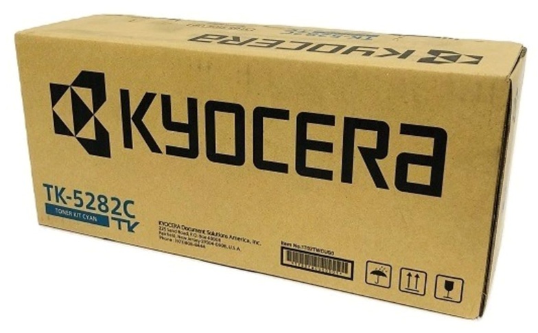 Toner Kyocera TK-5282C / Cian 11.000 Páginas | 2608 – Kyocera TK-5282C 1T02TWCSNL es un cartucho de tóner para impresoras Láser Kyocera. Color de impresión: Cian, Rendimiento estimado: 11.000 páginas, Cobertura de referencia: 5%