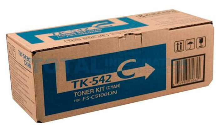 Toner Kyocera TK-542C / Cian 4.000 Páginas | 2608 – Kyocera TK-542C 1T02HLCUS0 es un cartucho de tóner original para equipos de impresión Kyocera. Tecnología de impresión: Láser, Color: Cian, Rendimiento estimado: 4.000 páginas, Cobertura 5%