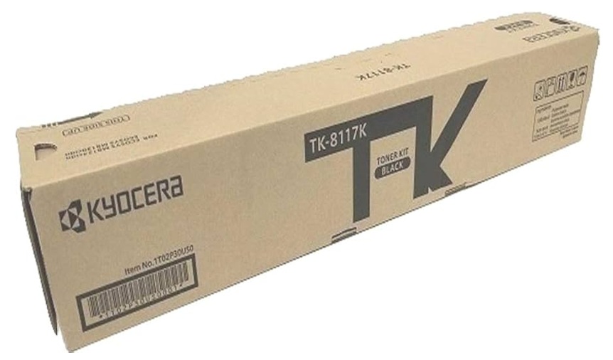 Toner Kyocera TK-8117K / Negro 12.000 Páginas | 2608 – Kyocera TK-8117K 1T02P30US0 es un cartucho de tóner original para equipos de impresión Kyocera. Tecnología de impresión: Láser, Color: Negro, Rendimiento estimado: 12.000 páginas, Cobertura 5%