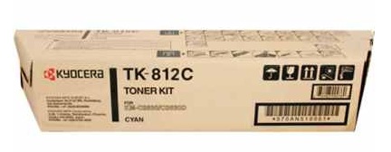 Toner Kyocera TK-812C / Cian 20.000 Páginas | 2608 – Kyocera TK-812C es un cartucho de tóner original para equipos de impresión Kyocera. Tecnología de impresión: Láser, Color: Cian, Rendimiento estimado: 20.000 páginas, Cobertura de referencia: 5%