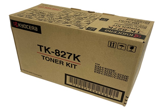 Toner Kyocera TK-827K / Negro 15.000 Páginas | 2608 – Kyocera TK-827K es un cartucho de tóner original para equipos de impresión Kyocera. Tecnología de impresión: Láser, Color: Negro, Rendimiento estimado: 15.000 páginas, Cobertura de referencia: 5%