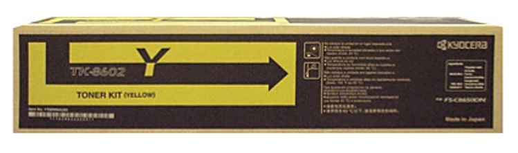 Toner Kyocera TK-8602Y / Amarillo 20.000 Páginas | 2608 – Kyocera TK-8602Y 1T02MNAUS0 Cartucho de tóner original para equipos de impresión Kyocera. Tecnología de impresión: Láser, Color: Amarillo, Rendimiento estimado: 20.000 páginas, Cobertura 5%
