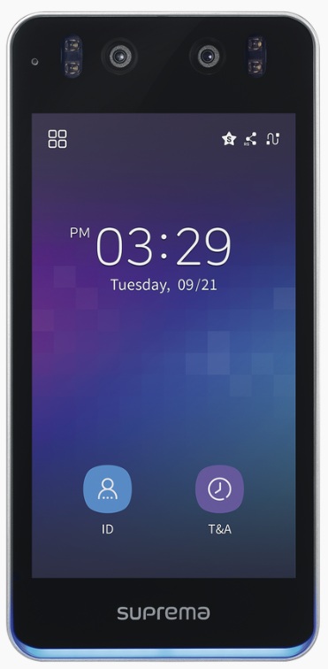 Lector Biométrico Facial / Suprema BS3-APWB | 2604 - Suprema BS3-APWB es un terminal de control de acceso diseñado para la autenticación facial avanzada mediante IA. Integra un procesador Quad Core de 1.5 GHz, 32 GB de memoria Flash, 4 GB de RAM