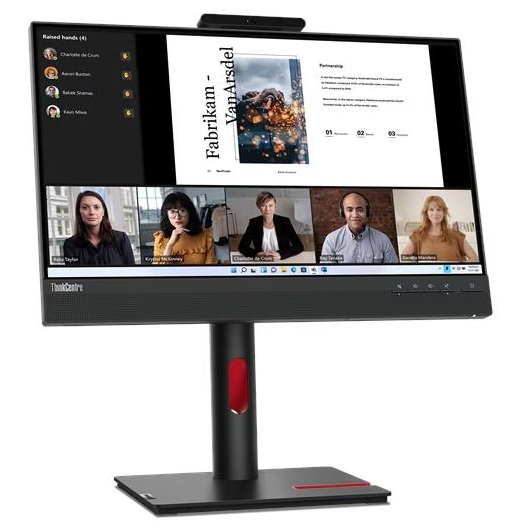 Monitor para Videoconferencia - 22'' / ThinkCentre TIO 22 G5 | 2606 – Lenovo ThinkCentre TIO 22 Gen 5 12N8GAR1LA Monitor IPS de 21.5'' Full HD 1920 x 1080 diseñado específicamente para reuniones virtuales y colaboración. Dispone de Cámara web 1080p