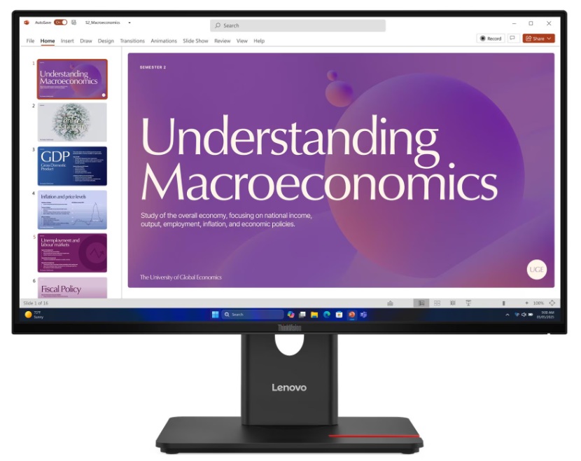 Monitor ajustable 23.8'' FHD / ThinkVision T24D-40 | 2606 – Lenovo ThinkVision T24D-40 64B9GAR1LA es un monitor diseñado para productividad corporativa y soluciones de acoplamiento. Cuenta con pantalla IPS de 23.8 pulgadas, Resolución 1920 x 1080