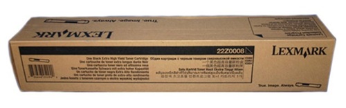 Toner Lexmark 22Z0008 / Negro 32.000 Páginas | 2608 - Lexmark 22Z0008 Cartucho de Tóner Original Negro de alto rendimiento, Tecnología de impresión: Láser, Rendimiento: Hasta 32.000 páginas estándar según ISO/IEC 19752, Peso del contenido: 560 g