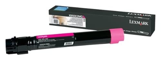 Toner Lexmark 22Z0010 / Magenta 22.000 Páginas | 2608 – Lexmark 22Z0010 es un cartucho de tóner original de alto rendimiento para equipos Lexmark XS950 y XS955, Tecnología de impresión: Láser, Tipo de cartucho: Original, Color de impresión: Magenta 