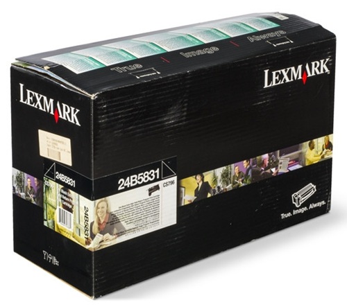 Toner Lexmark 24B5831 / Negro 20.000 Páginas | 2608 - Lexmark 24B5831 es un Tóner Original Negro de rendimiento extra alto del Programa de Retorno Lexmark, Tecnología de impresión: Láser, Rendimiento: Hasta 20.000 páginas estándar según ISO/IEC 19798