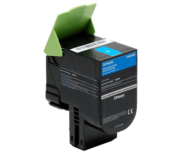 Toner Lexmark 24B6008 / Cian 3.000 Páginas | 2608 - Lexmark 24B6008 es un cartucho de Tóner Original Cian de rendimiento extra alto del programa de retorno, Tecnología de impresión: Láser, Rendimiento: Hasta 3.000 páginas estándar según ISO/IEC 19798