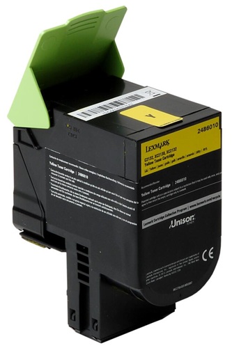 Toner Lexmark 24B6010 / Amarillo 3.000 Páginas | 2608 - Lexmark 24B6010 Cartucho de Tóner Original Amarillo de rendimiento extra alto del programa de retorno, Tecnología de impresión: Láser, Rendimiento: Hasta 3.000 páginas estándar según ISO/IEC