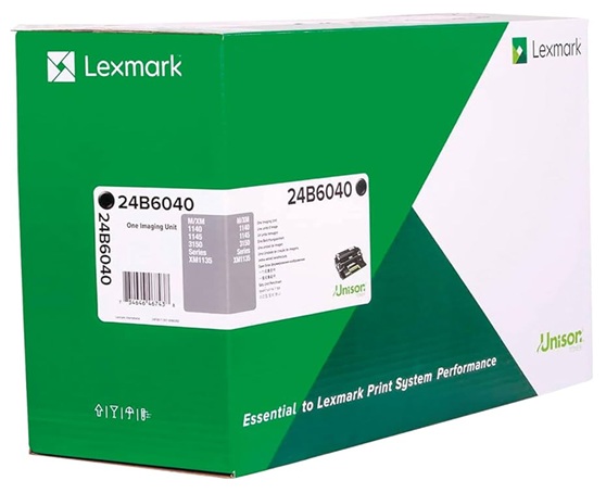 Drum Lexmark 24B6040 / Negro 60.000 Páginas | 2608 - Lexmark 24B6040 Unidad de Imagen Original Negra para impresoras y equipos multifunción láser monocromáticos Lexmark, Rendimiento estimado: Hasta 60.000 página, Función: Componente fotoconductor