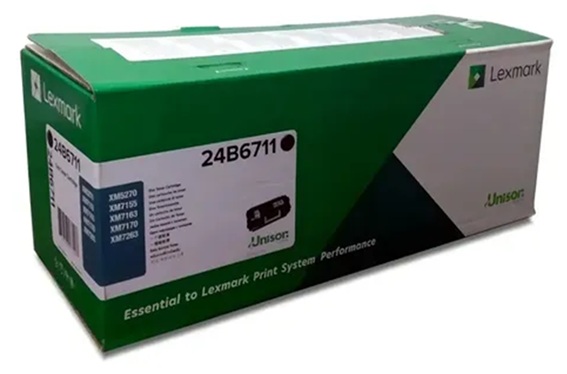 Toner Lexmark 24B6711 / Negro 35.000 Páginas | 2608 – Lexmark 24B6711 es un cartucho de tóner negro original para equipos Lexmark, Tecnología de impresión: Láser, Tipo de cartucho: Original, Color de impresión: Negro, Rendimiento: Hasta 35.000 páginas