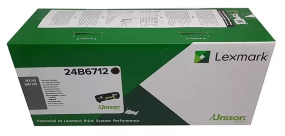 Toner Lexmark 24B6712 / Negro 16.000 Páginas | 2608 – Lexmark 24B6712 es un cartucho de tóner negro original para impresoras Lexmark, Tecnología de impresión: Láser, Tipo de cartucho: Original, Color de impresión: Negro, Rendimiento: 16.000 páginas