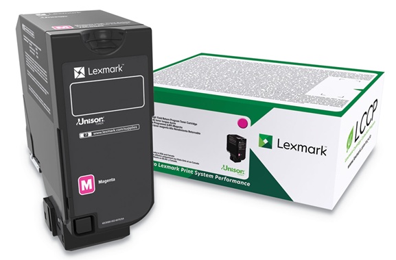 Toner Lexmark 74C4HM0 / Magenta 12.000 Páginas | 2608 – Lexmark 74C4HM0 es un cartucho de tóner magenta retornable de alto rendimiento, Tecnología de impresión: Láser de color, Rendimiento: Hasta 12.000 páginas estándar conforme a ISO/IEC 19798