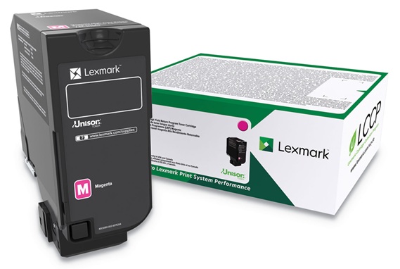 Toner Lexmark 74C4SM0 / Magenta 7.000 Páginas | 2608 – Lexmark 74C4SM0 es un cartucho de tóner magenta original de rendimiento estándar del Programa de Retorno, Tecnología de impresión: Láser, Tipo de cartucho: Original, Color de impresión: Magenta