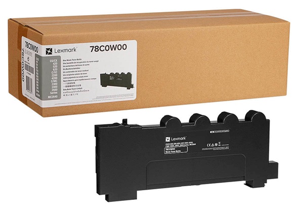 Toner Residual Lexmark 78C0W00 / 25.000 Páginas | 2608 – Lexmark 78C0W00 Contenedor de tóner residual para equipos láser de color, Condición: Nuevo / Original, Rendimiento: 25.000 páginas, Compatibilidad: Lexmark CX622ade, CX625ade, CS421dn, CS521dn