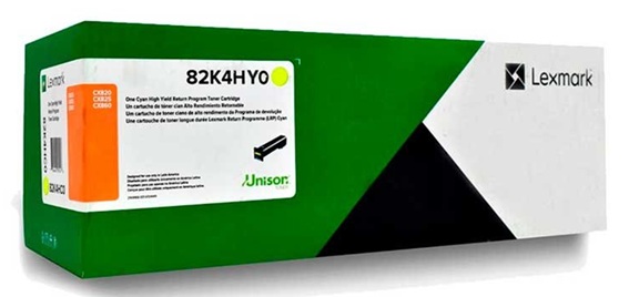 Toner Lexmark 82K4XY0 / Amarillo 22.000 Páginas | 2608 – Lexmark 82K4XY0 es un cartucho de tóner amarillo retornable de extra alto rendimiento, Tecnología de impresión: Láser de color, Condición: Nuevo / Original, Rendimiento: Hasta 22.000 páginas