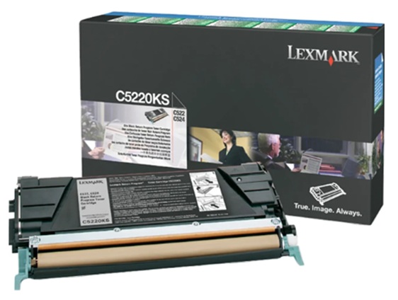 Toner Lexmark C5220KS / Negro 4.000 Páginas | 2608 – Lexmark C5220KS es un cartucho de tóner negro retornable de rendimiento estándar, Tecnología de impresión: Láser de color, Condición del Producto: Nuevo / Original, Rendimiento: Hasta 4.000 páginas