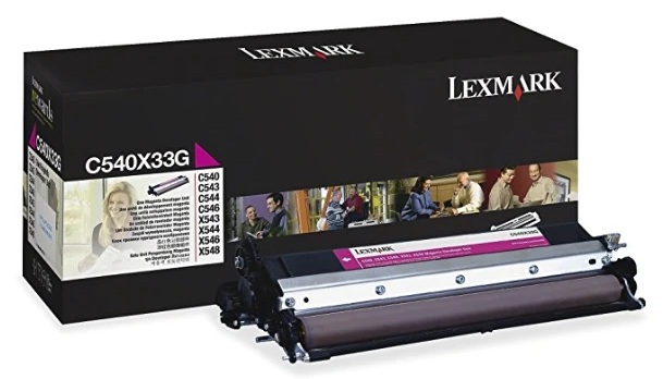 Revelador Lexmark C540X33G / Magenta 30.000 Páginas | 2608 – Lexmark C540X33G es un revelador magenta para equipos láser de color, Tecnología de impresión: Láser de color, Rendimiento: Hasta 30.000 páginas basado en aproximadamente 5% de cobertura