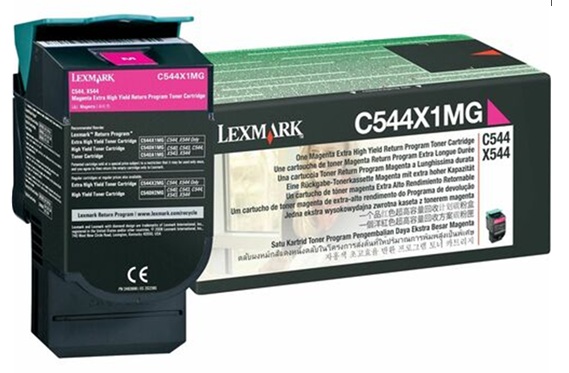 Toner Lexmark C544X1MG / Magenta 4.000 Páginas | 2608 – Lexmark C540N, C543DN, C544DN, C544DTN, C544DW, C544N, C546DTN, X543DN, X544DN, X544DTN, X544DW, X544N, X546DTN, X548DE, X548DTE