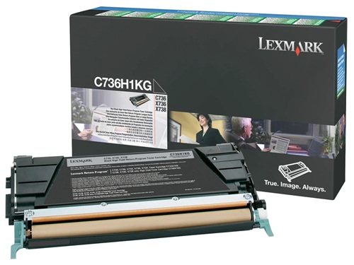Toner Lexmark C736H1KG / Negro 12.000 Páginas | 2608 - Lexmark C736H1KG 24B5807 es un cartucho de Tóner Original Negro de alto rendimiento del Programa de Retorno Lexmark, Tecnología de impresión: Láser color, Rendimiento: Hasta 12.000 páginas 