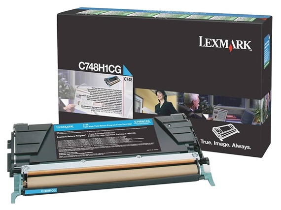 Toner Lexmark C748H1CG / Cian 10.000 Páginas | 2608 – Lexmark C748H1CG es un cartucho de tóner cian retornable de alto rendimiento, Tecnología de impresión: Láser de color, Condición del Producto: Nuevo / Original, Rendimiento: Hasta 10.000 páginas