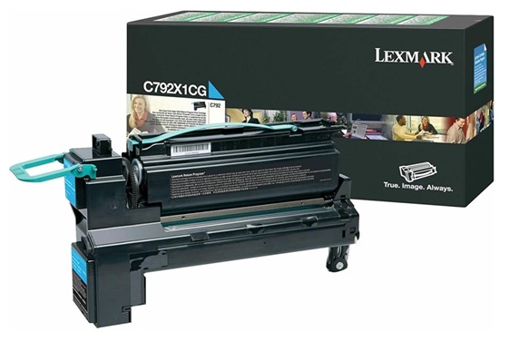 Toner Lexmark C792X1CG / Cian 20.000 Páginas | 2608 – Lexmark C792X1CG Cartucho de tóner cian original de extra alto rendimiento del Programa de Retorno, Tecnología de impresión: Láser, Rendimiento: Hasta 20.000 páginas estándar según ISO/IEC 19798
