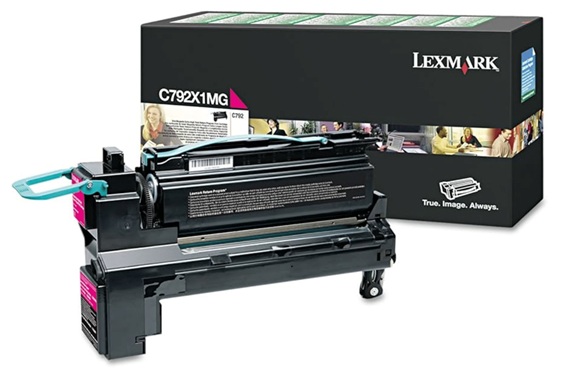Toner Lexmark C792X1MG / Magenta 20.000 Páginas | 2608 – Lexmark C792X1MG Cartucho de tóner magenta original de extra alto rendimiento del Programa de Retorno, Tecnología de impresión: Láser, Rendimiento: Hasta 20.000 páginas estándar según ISO/IEC