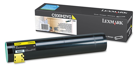 Toner Lexmark C930H2YG / Amarillo 24.000 Páginas | 2608 – Lexmark C930H2YG es un cartucho de tóner amarillo de alto rendimiento, Tecnología de impresión: Láser de color, Condición del Producto: Nuevo / Original, Rendimiento: Hasta 24.000 páginas 