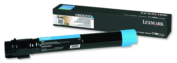 Toner Lexmark C950X2CG / Cian 22.000 Páginas | 2608 – Lexmark C950X2CG Cartucho de tóner cian de extra alto rendimiento, Tecnología de impresión: Láser de color, Condición del Producto: Nuevo / Original, Rendimiento: Hasta 22.000 páginas estándar