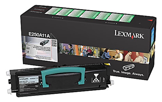 Toner Lexmark E250A11L / Negro 3.500 Páginas | 2608 – Lexmark E250A11L es un cartucho de tóner negro retornable de rendimiento estándar, Tecnología de impresión: Láser monocromático, Condición: Nuevo / Original, Rendimiento: Hasta 3.500 páginas 