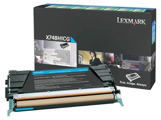 Toner Lexmark X748H1CG / Cian 10.000 Páginas | 2608 – Lexmark X748H1CG es un cartucho de tóner cian retornable de alto rendimiento, Tecnología de impresión: Láser de color, Condición del Producto: Nuevo / Original, Rendimiento: Hasta 10.000 páginas