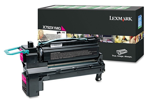 Toner Lexmark X792X1MG / Magenta 20.000 Páginas | 2608 – Lexmark X792X1MG es un cartucho de impresión magenta retornable de extra alto rendimiento, Tecnología de impresión: Láser de color, Rendimiento: Hasta 20.000 páginas conforme a ISO/IEC 19798 