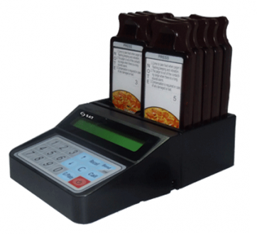 Localizador de Mesa | SAT GP1XW6 | Sistema de notificación. Incluye módulo inalámbrico y ranura para buscapersonas. Sistema inalámbrico diseñado para notificar rápidamente a los visitantes de cafés, restaurantes, huéspedes del hotel, pacientes de clínicas