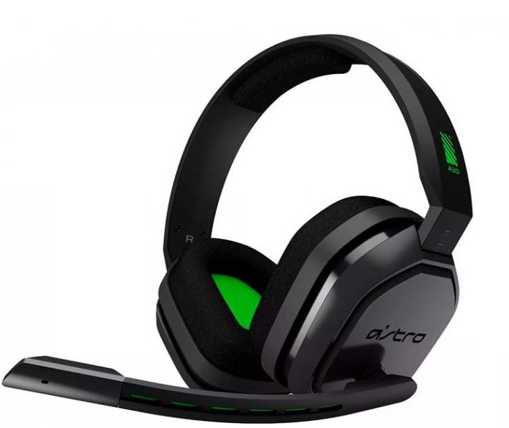Diadema Logitech Astro A10 Negro / 3.5mm | 2109 – 939-001510 / Auricular para Juegos, Cardioide unidireccional de 6 mm, Conector de 3.5 mm de 5 polos, Auricular doble, Estéreo, Frecuencia: 20 - 20.000 Hz, PlayStation, Xbox, PC, Mac, Peso: 346 g