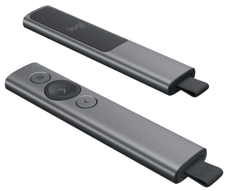 Logitech Spotlight / Presentador Láser | 2606 – Logitech Spotlight 910-005216 es un presentador diseñado para optimizar funciones de control remoto y navegación de diapositivas en conferencias y entornos corporativos. Ofrece tecnología inalámbrica dual